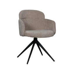 LABEL51 Eetkamerstoel Levi - Clay - Elite - Black Frame