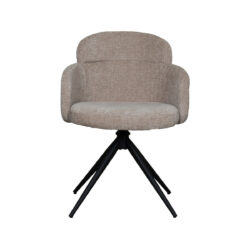 LABEL51 Eetkamerstoel Levi - Clay - Elite - Black Frame