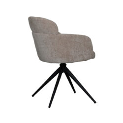 LABEL51 Eetkamerstoel Levi - Clay - Elite - Black Frame