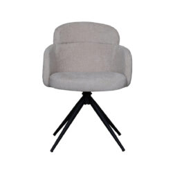 LABEL51 Eetkamerstoel Levi - Naturel - Elite - Black Frame