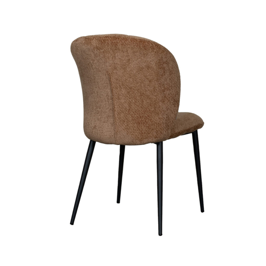 LABEL51 Eetkamerstoel Vino - Cognac - Elite - Black Frame