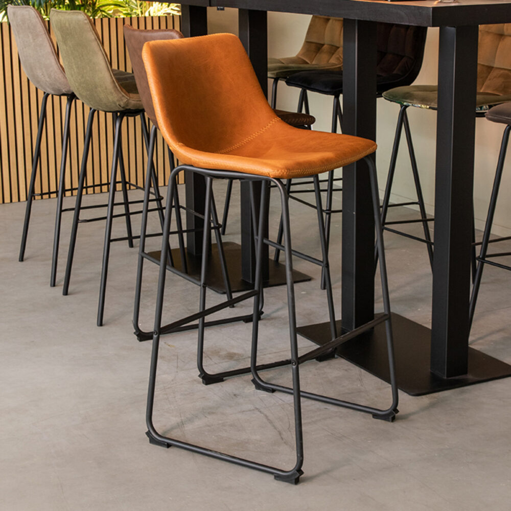 180122948_setting_01 LABEL51 Barkruk Risto - Cognac - PU-Leder - Zithoogte 75