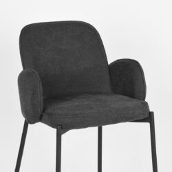 Barkruk_Jari_Antraciet_Weave_51x53x94_cm_Detail D-MAXX Barkruk Jari - Antraciet - Weave - Zithoogte 65