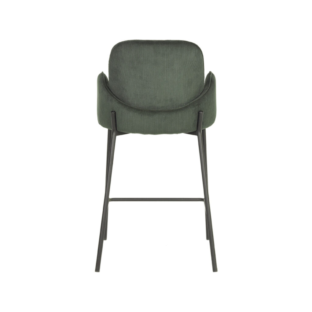 D-MAXX Barkruk Jari - Army green - Ribcord - Zithoogte 65