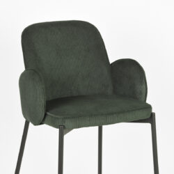 D-MAXX Barkruk Jari - Army green - Ribcord - Zithoogte 65