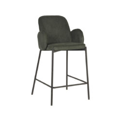 D-MAXX Barkruk Jari - Army green - Ribcord - Zithoogte 65