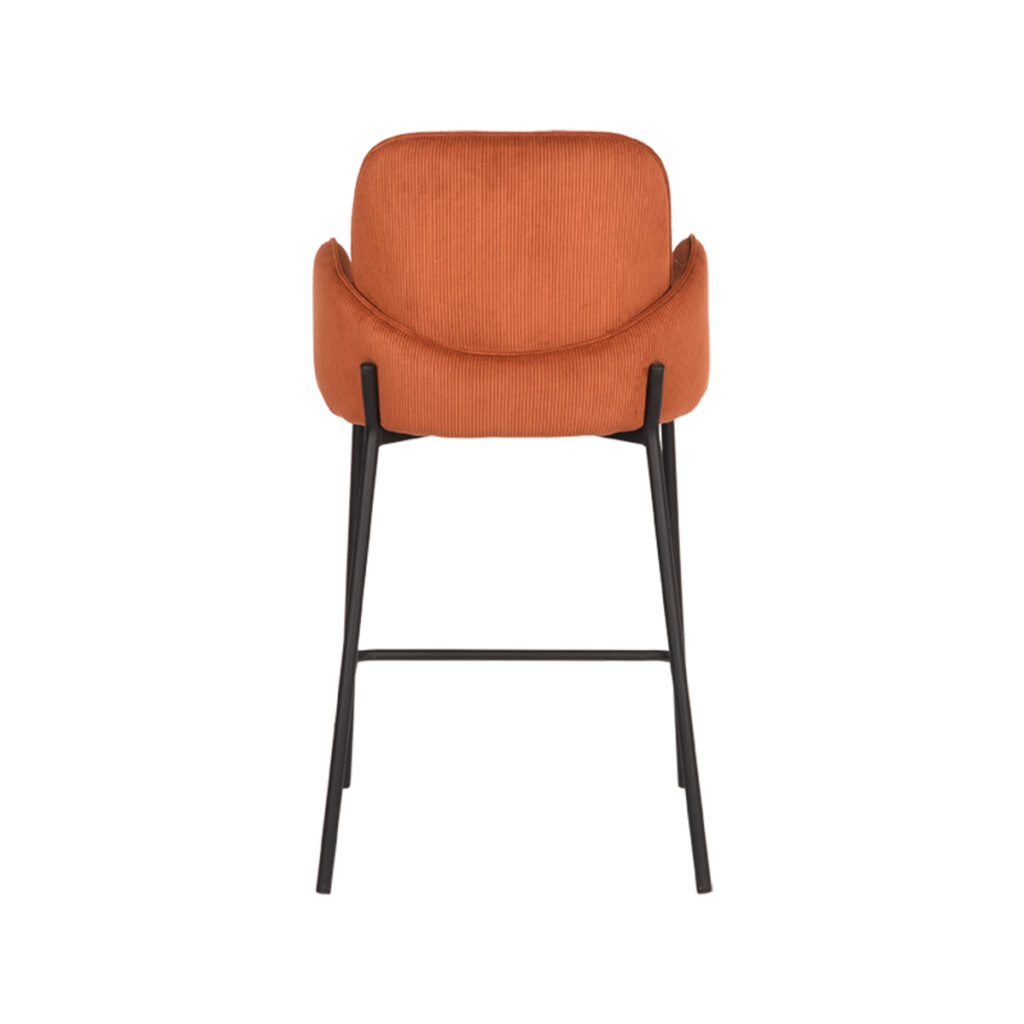 D-MAXX Barkruk Jari - Rust - Ribcord - Zithoogte 65