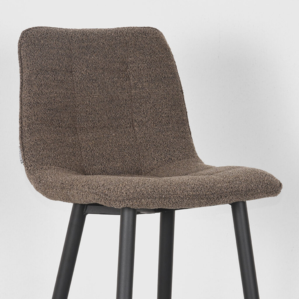 LABEL51 Barkruk Jelt - Bruin - Boucle - Zithoogte 78