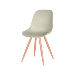 eetkamerstoel_rimini_breeze_pp_oak_metaal_woodcover_46x54x85_cm_perspectief_1_1 LABEL51 Eetkamerstoel Rimini - Breeze - Kunststof - Oak Metal Woodcover