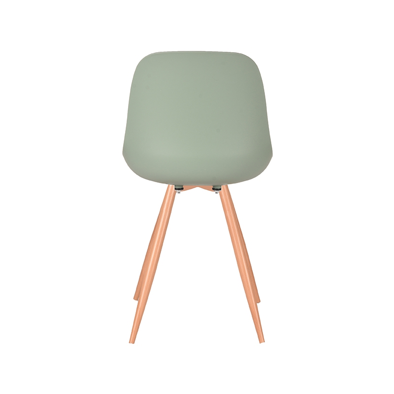 eetkamerstoel_rimini_forest_pp_oak_metaal_woodcover_46x54x85_cm_achterkant LABEL51 Eetkamerstoel Rimini - Forest - Kunststof - Oak Metal Woodcover