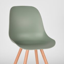 eetkamerstoel_rimini_forest_pp_oak_metaal_woodcover_46x54x85_cm_detail LABEL51 Eetkamerstoel Rimini - Forest - Kunststof - Oak Metal Woodcover