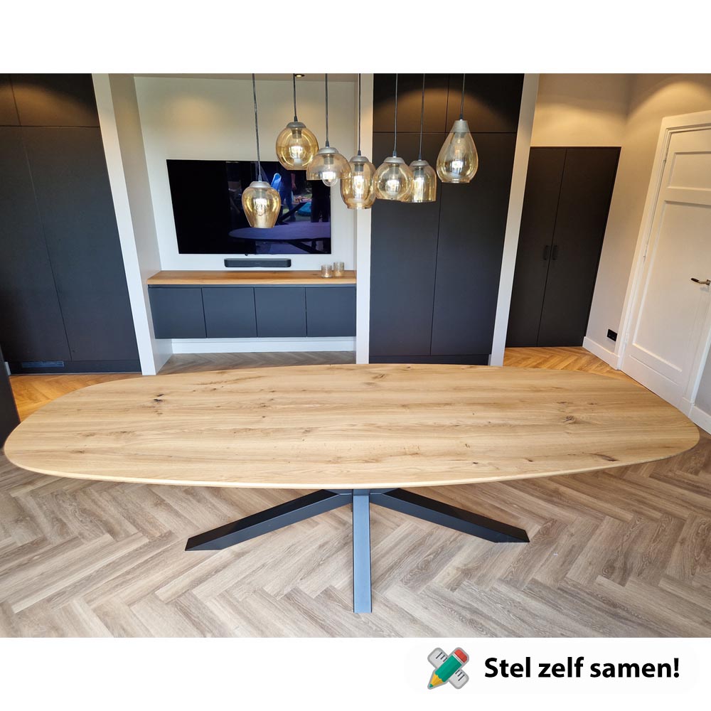 Deens_ovale_eiken_eettafel