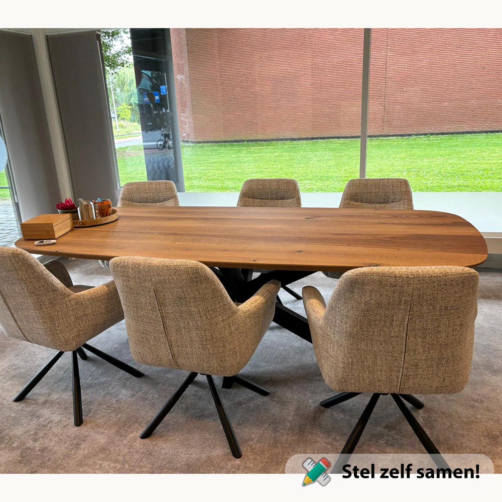 Deens ovale eiken tafel 200x100cm Deens_ovale_eiken_tafel_200x100cm