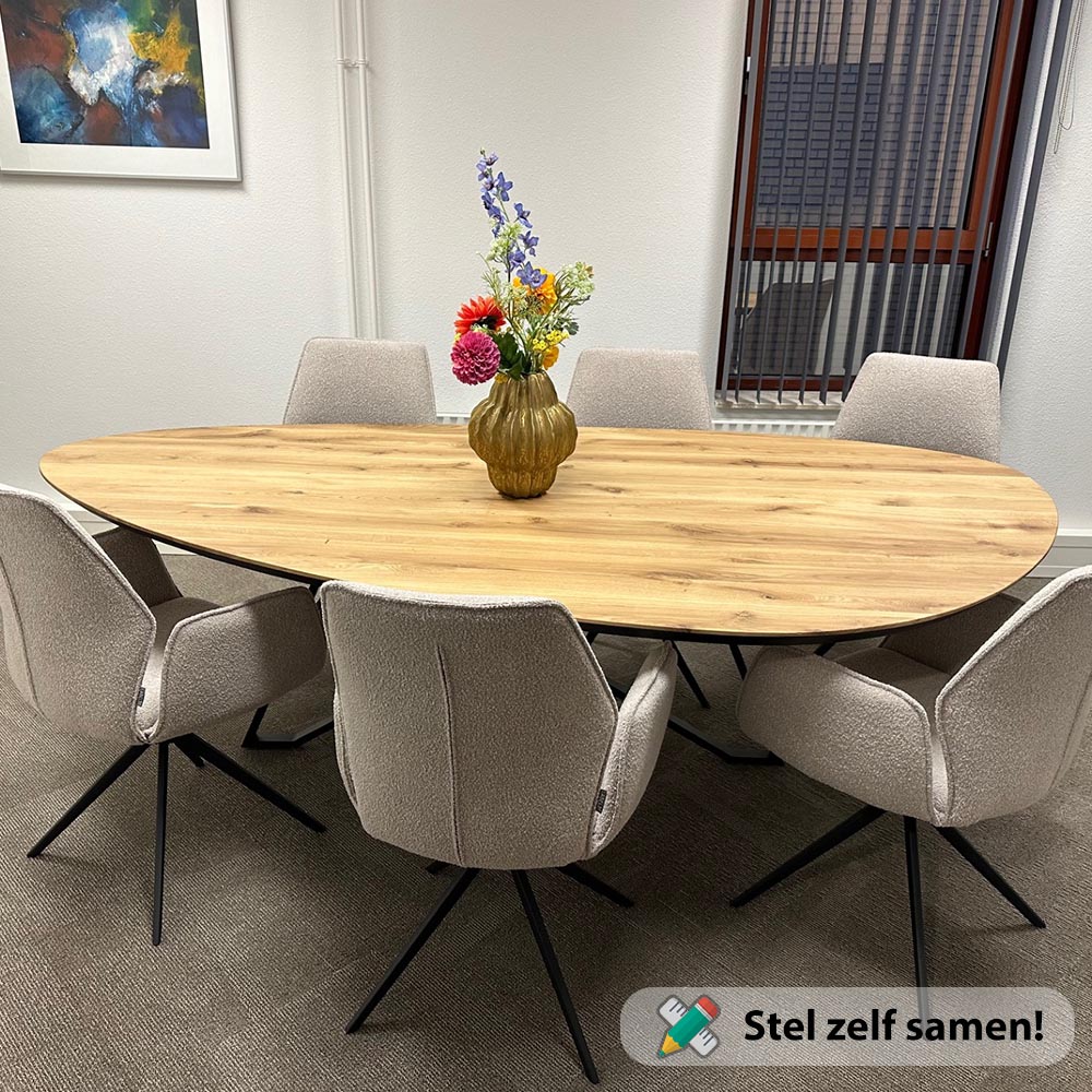 Eiken_kiezel_tafel_6_personen