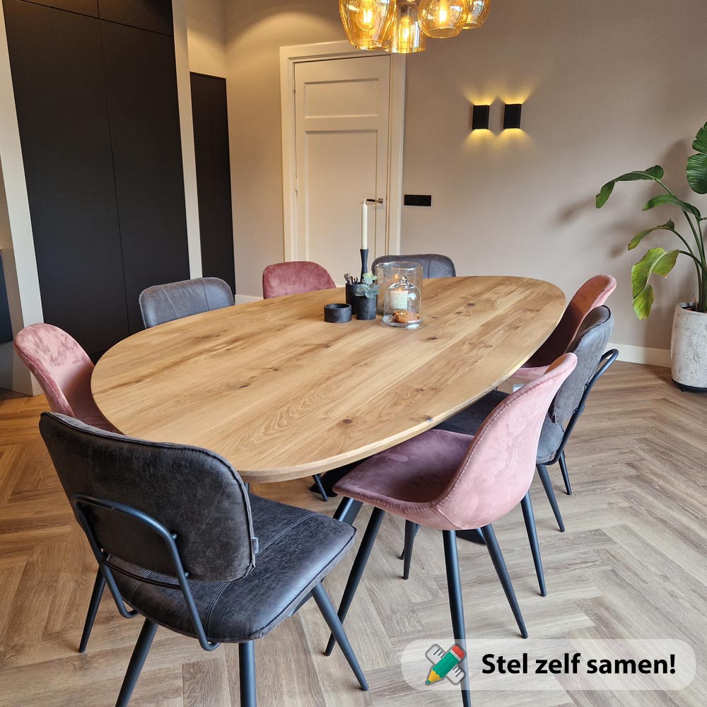 Eiken kiezel tafel 8 persoons Eiken_kiezel_tafel_8_persoons