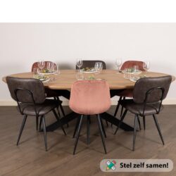 Ovale_eiken_tafel_200x105cm