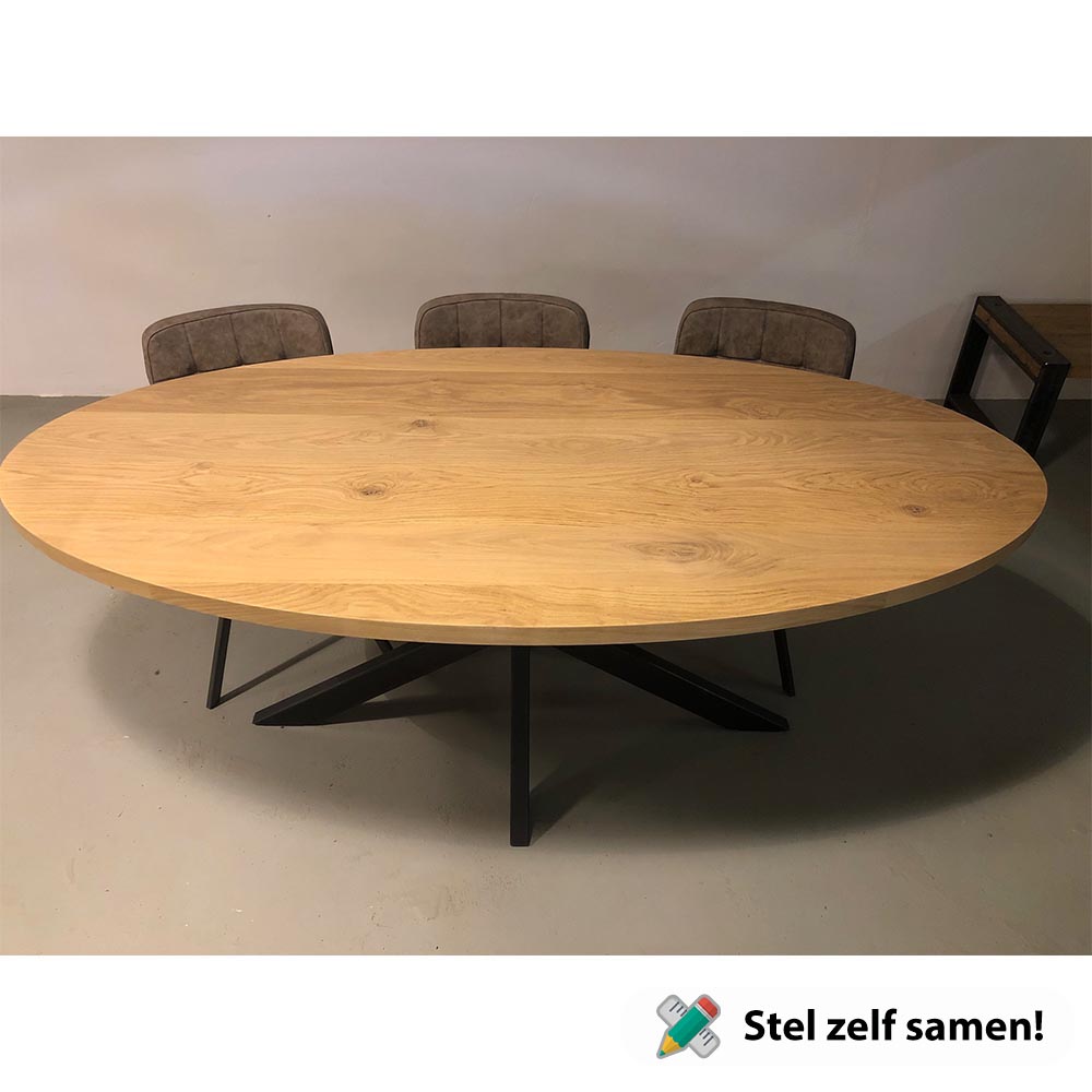 Ovale_eiken_tafel_220x110cm