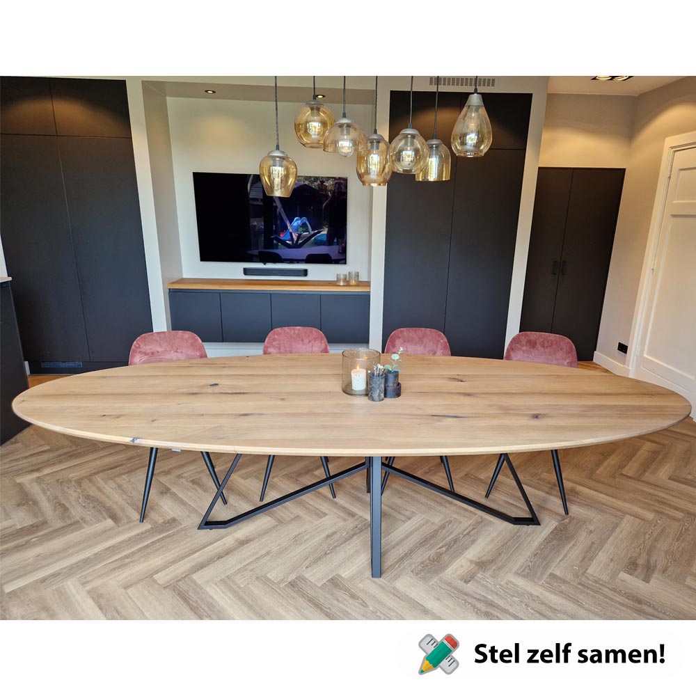 Ovale_eiken_tafel_260x120cm