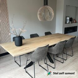 Rechthoekige_6_persoons_eiken_eettafel
