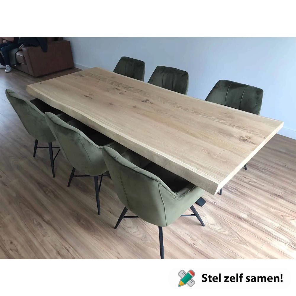 Rechthoekige eiken tafel 220x100cm Rechthoekige_eiken_tafel_220x100cm
