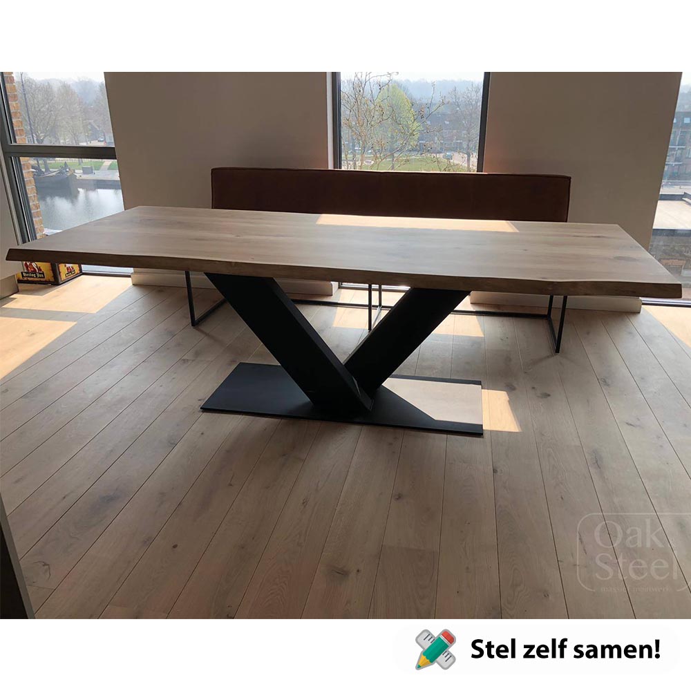 Rechthoekige eiken tafel 240x100cm Rechthoekige_eiken_tafel_240x100cm