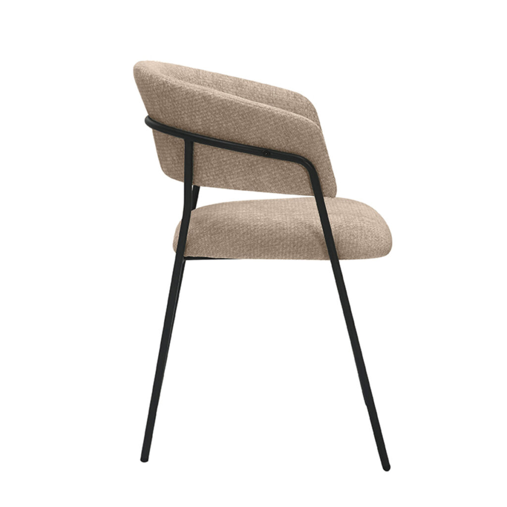 LABEL51 Eetkamerstoel Luuk - Clay - Elite - Black Frame
