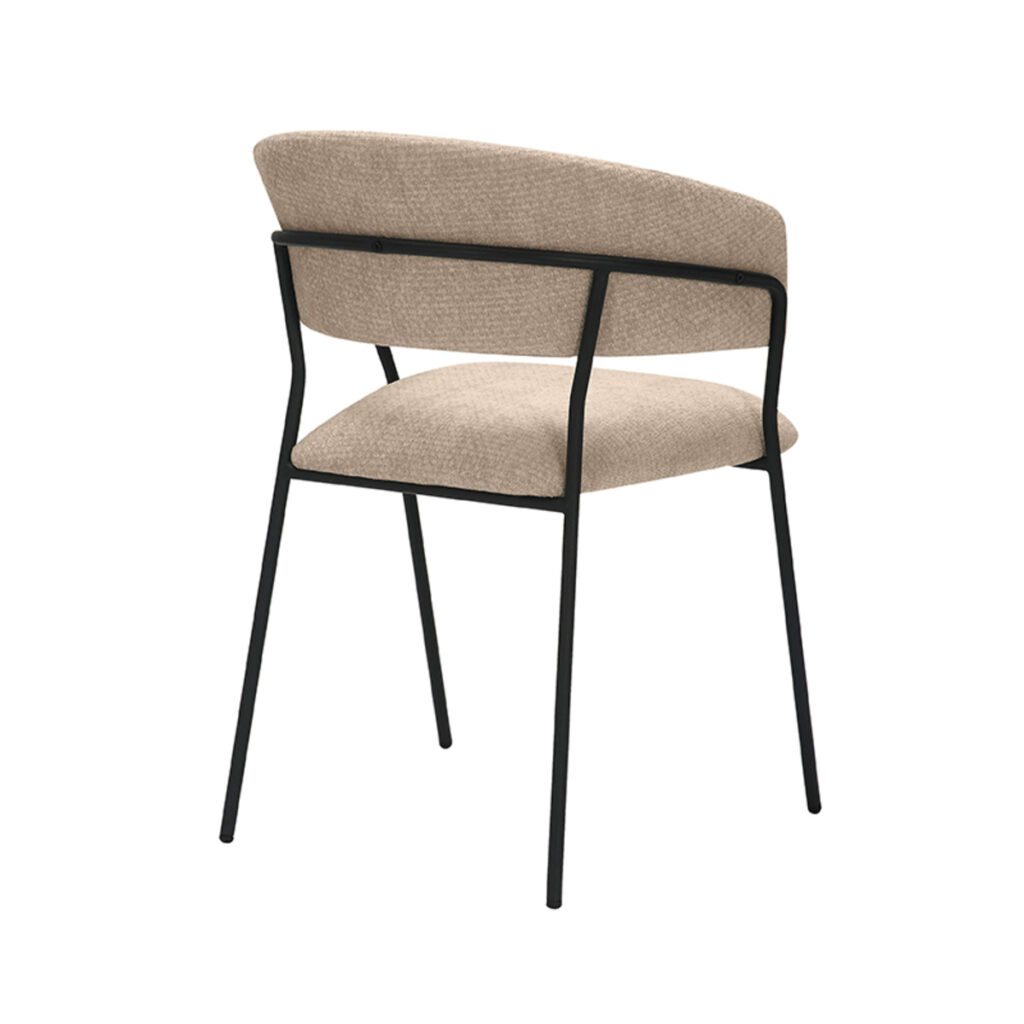 LABEL51 Eetkamerstoel Luuk - Clay - Elite - Black Frame