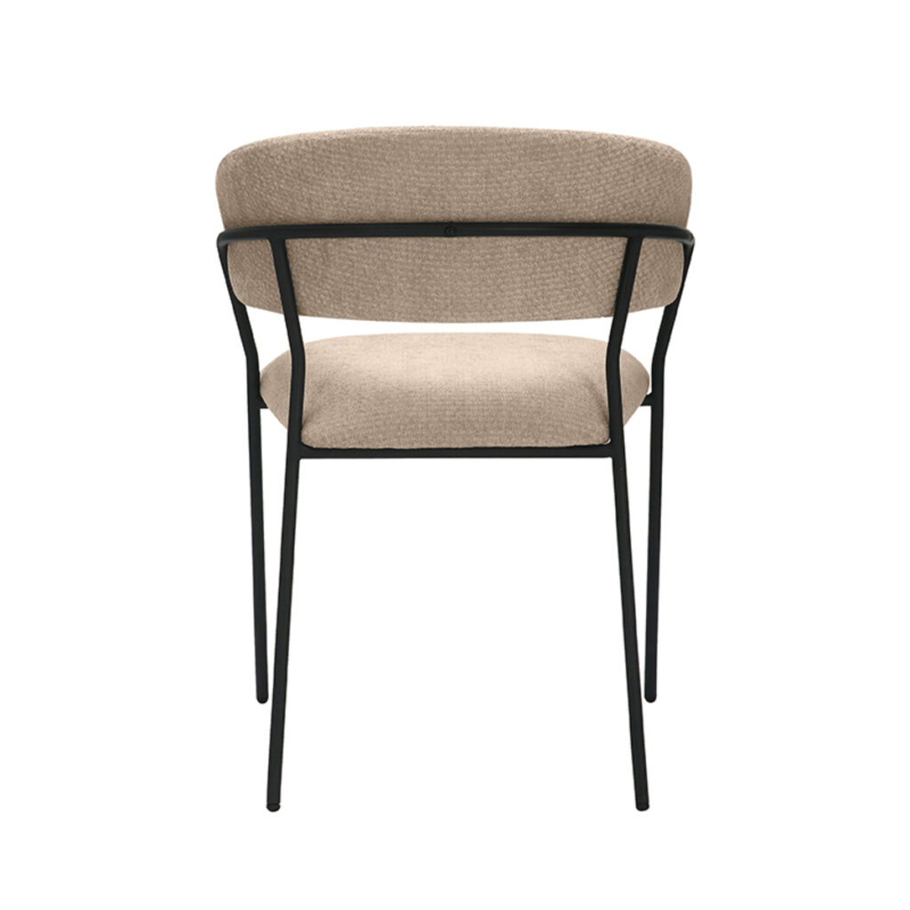 LABEL51 Eetkamerstoel Luuk - Clay - Elite - Black Frame