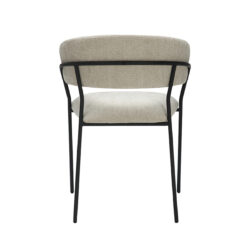 LABEL51 Eetkamerstoel Luuk - Naturel - Elite - Black Frame