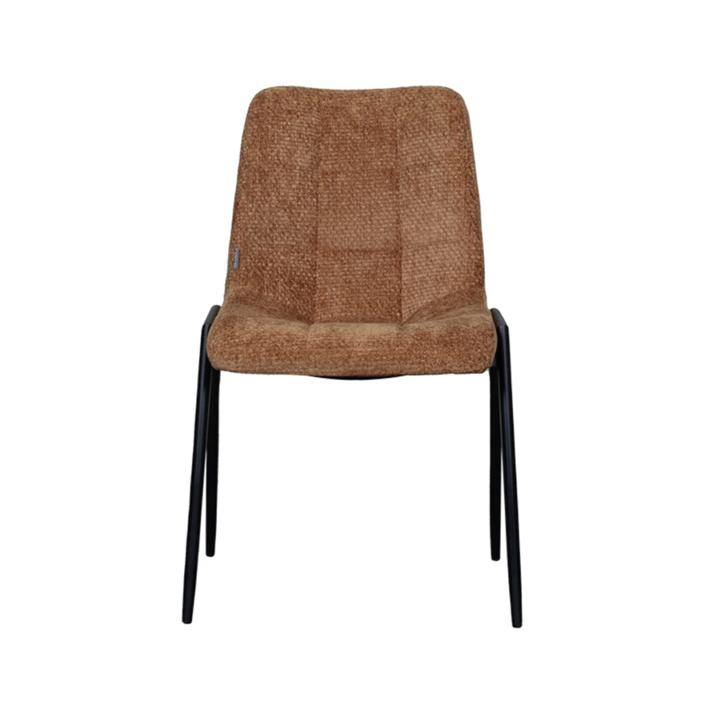 180100009_02-2 LABEL51 Eetkamerstoel Noor - Cognac - Elite - Black Frame