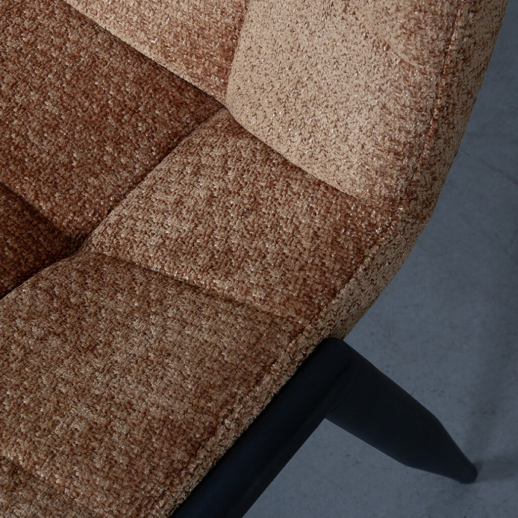 180100009_05-2 LABEL51 Eetkamerstoel Noor - Cognac - Elite - Black Frame