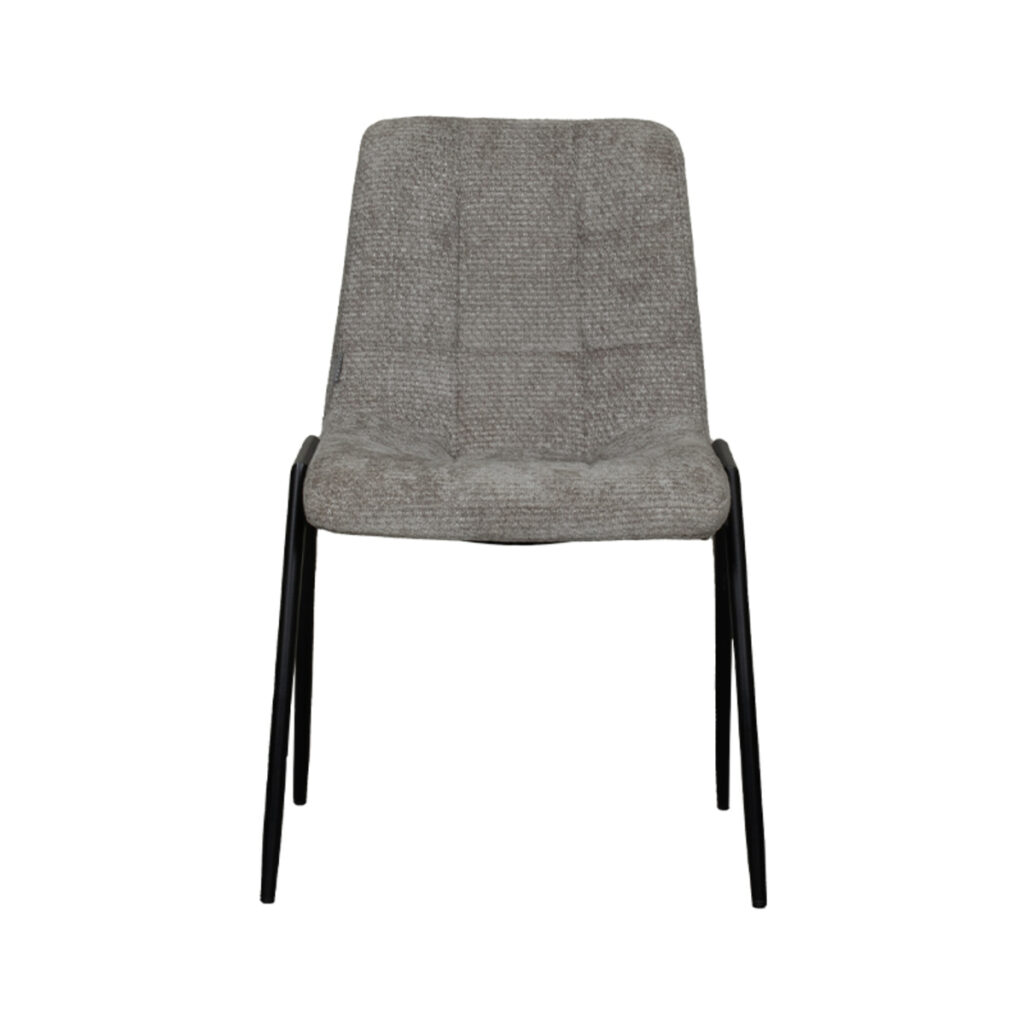 180100010_02-2 LABEL51 Eetkamerstoel Noor - Stone - Elite - Black Frame