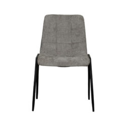 180100010_02-2 LABEL51 Eetkamerstoel Noor - Stone - Elite - Black Frame