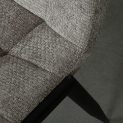 180100010_05-2 LABEL51 Eetkamerstoel Noor - Stone - Elite - Black Frame