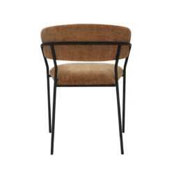 LABEL51 Eetkamerstoel Luuk - Cognac - Elite - Black Frame