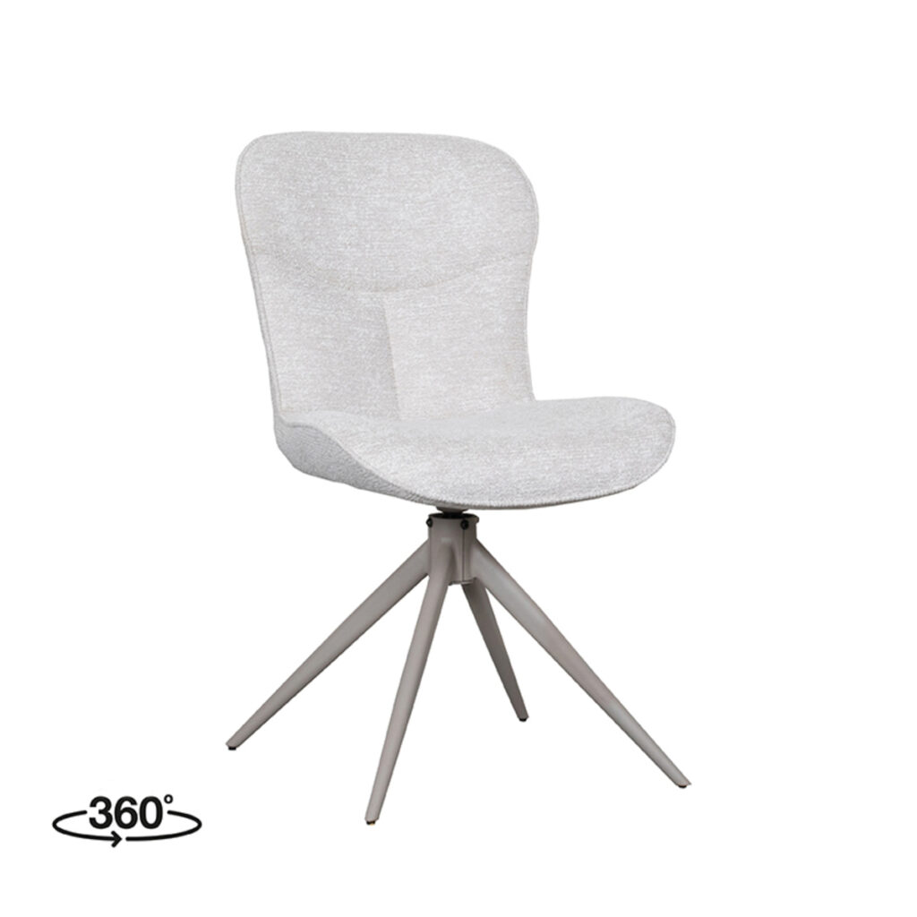 LABEL51 Eetkamerstoel Thorben - Naturel - Canyon - Taupe Frame