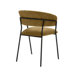 18010067_04-2 LABEL51 Eetkamerstoel Luuk - Mustard - Elite - Black Frame