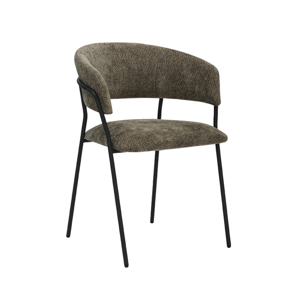 18011024_01 LABEL51 Eetkamerstoel Luuk - Hunter - Elite - Black Frame