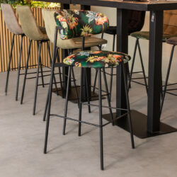 180122859_setting_01 LABEL51 Eetkamerstoel Ferry - Multicolor - Fluweel - Zithoogte 78