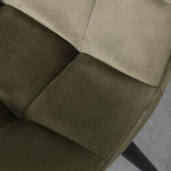 LABEL51 Eetkamerstoel Bistro - Hunter - Fluweel - Black Frame