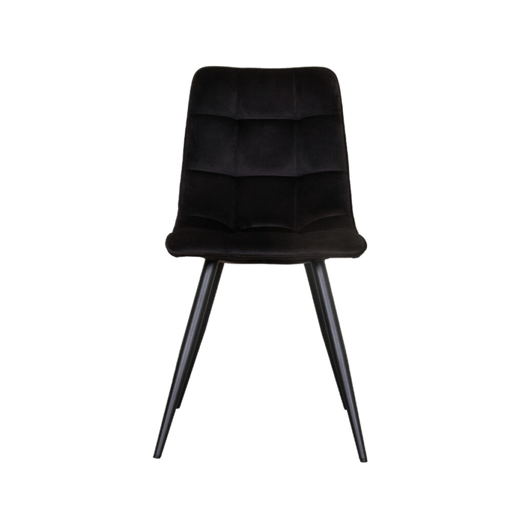 180122874_02 LABEL51 Eetkamerstoel Bistro - Zwart - Fluweel - Black Frame
