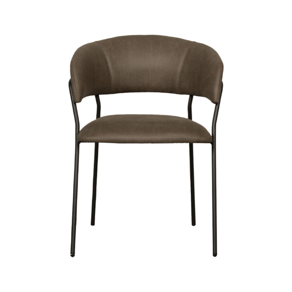 180122893_02-2 LABEL51 Eetkamerstoel Luuk - Moss - Micro Suede - Black Frame