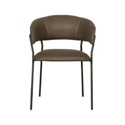 180122893_02-2 LABEL51 Eetkamerstoel Luuk - Moss - Micro Suede - Black Frame