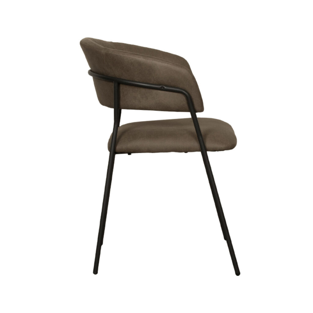 180122893_03-2 LABEL51 Eetkamerstoel Luuk - Moss - Micro Suede - Black Frame