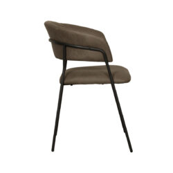 180122893_03-2 LABEL51 Eetkamerstoel Luuk - Moss - Micro Suede - Black Frame