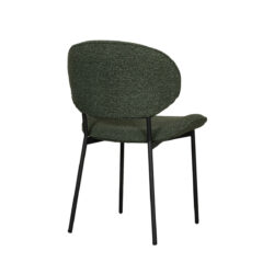 LABEL51 Eetkamerstoel Senn - Forest - Boucle - Black Frame