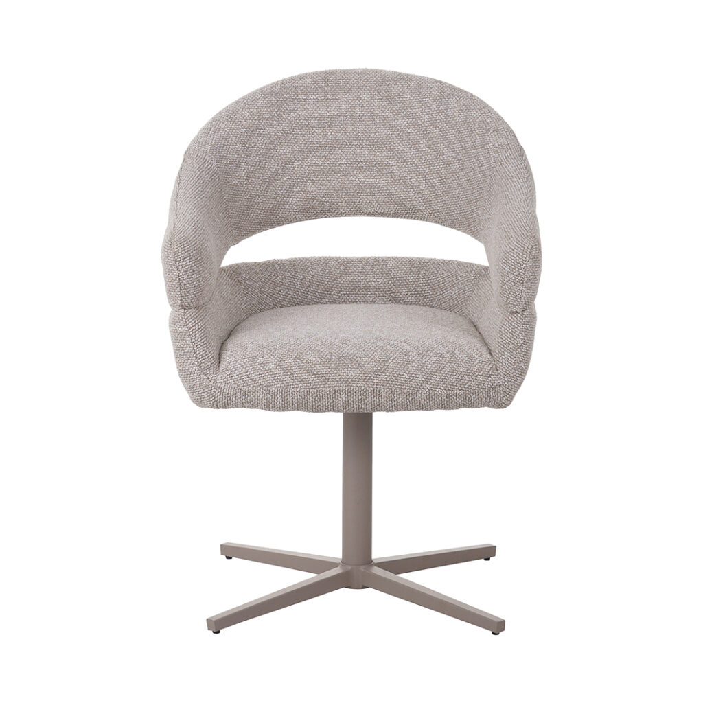 LABEL51 Eetkamerstoel I_Donna - Naturel - Royal Boucle - One size