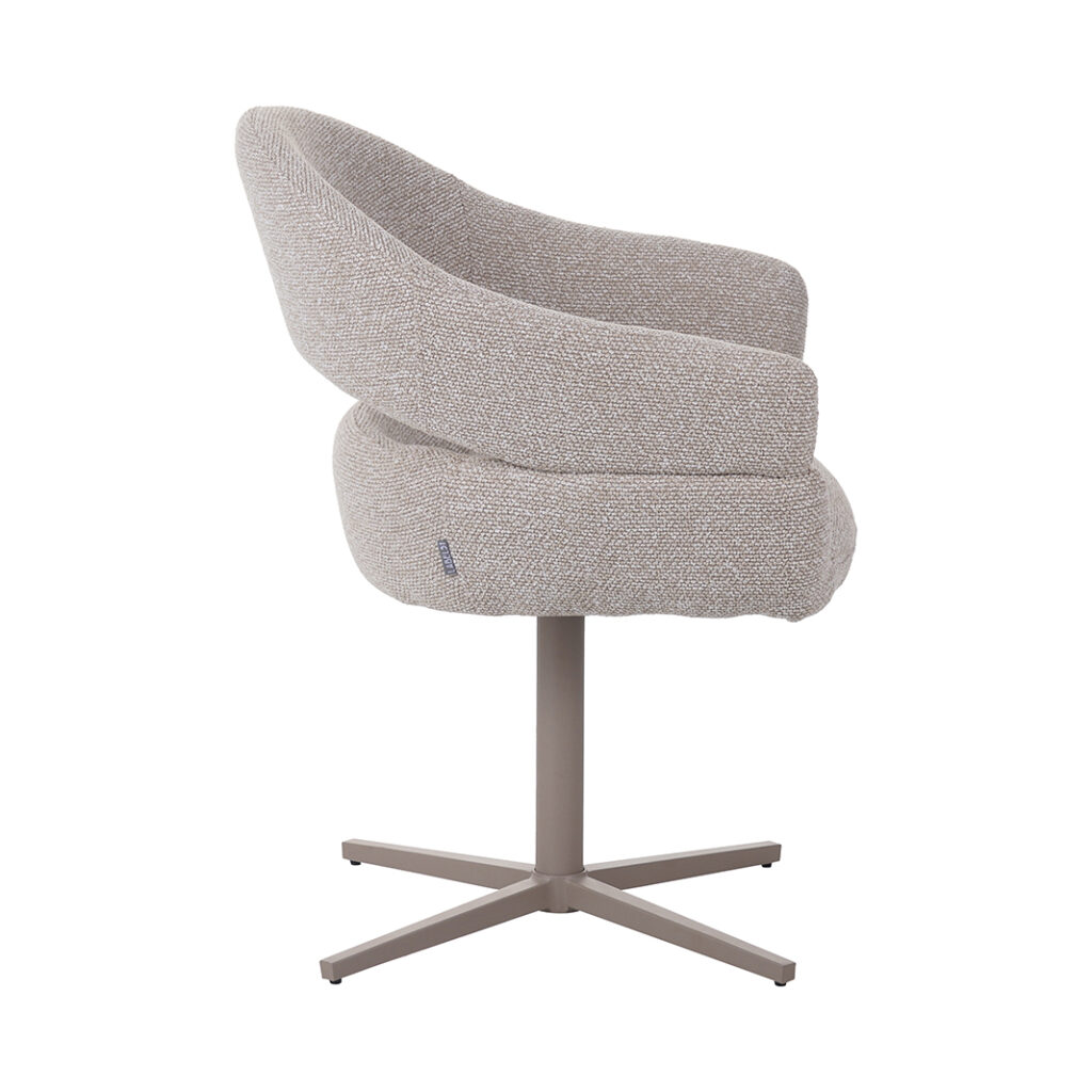 LABEL51 Eetkamerstoel I_Donna - Naturel - Royal Boucle - One size