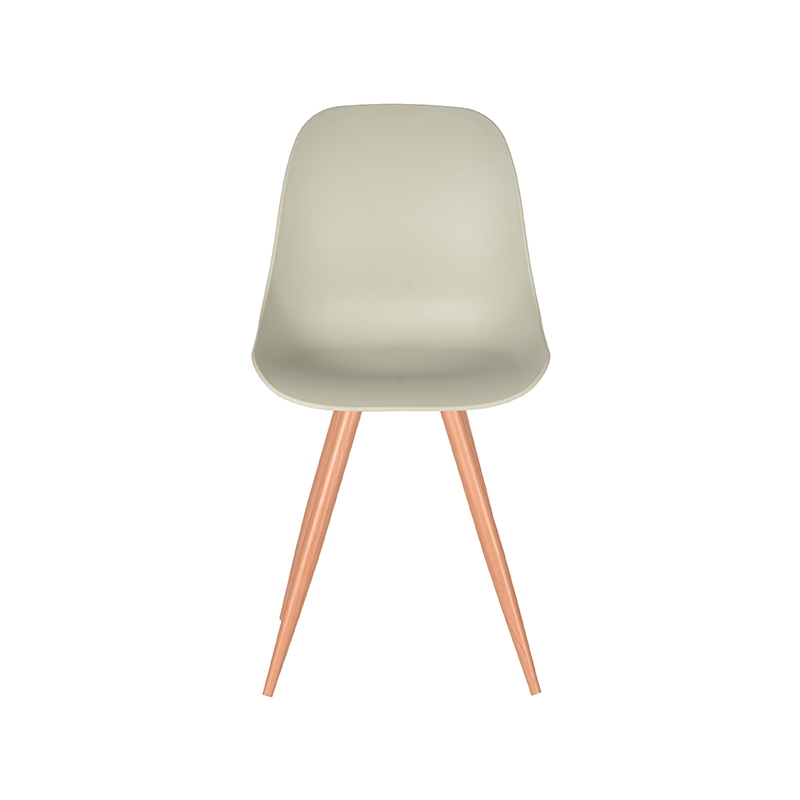 LABEL51 Eetkamerstoel Rimini - Breeze - PP - Naturel Houtlook Frame