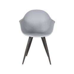 pro_1049_img_8814672 LABEL51 Eetkamerstoel Luca - Grijs - PP - Zwart Metalen Frame